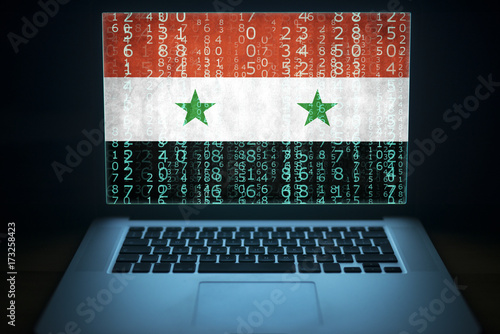 Obraz na plátně Syrian computer system