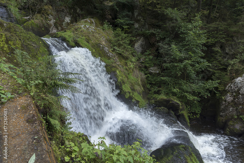 The waterfall in the village of Triverg in Germany