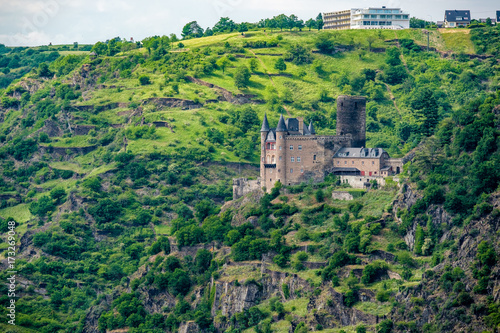 Katz Castle at Rhine Valley near St. Goarshausen, Germany