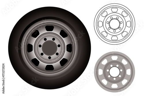 automobile wheels or tires