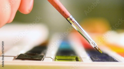 hand drawing with watercolor