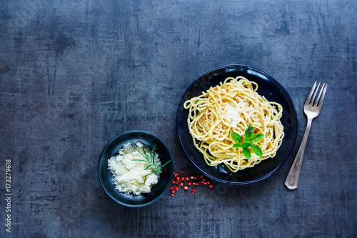 Pasta with crab sauce photo