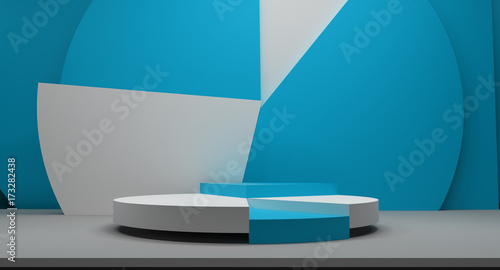 podium 3d rendering