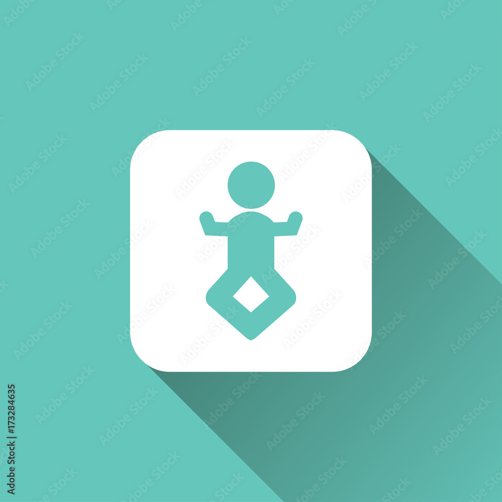 flat man doing yoga icon flat man doing yoga icon