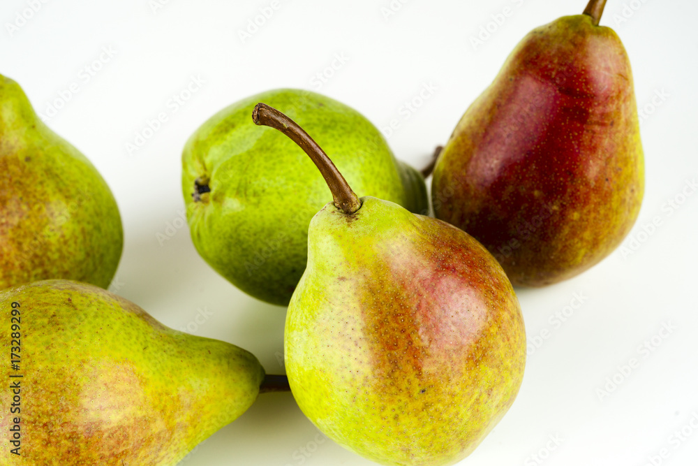 Pears isolated on white background