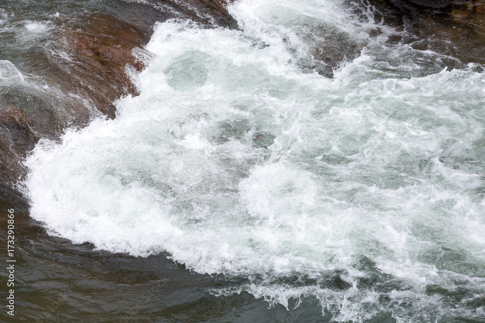 water resources, rafting, travelling concept. rough waters of river are creating underwater swirls in the dangerous stage of rapids with help of big stones and uneven surface water resources, rafting, travelling concept. rough waters of river are creating underwater swirls in the dangerous stage of rapids with help of big stones and uneven surface