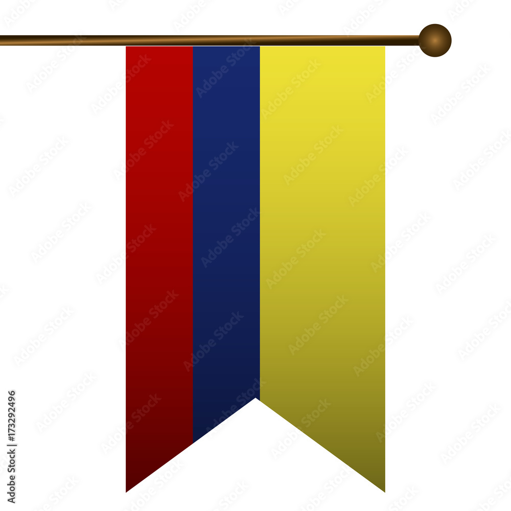 Fototapeta premium Isolated flag icon