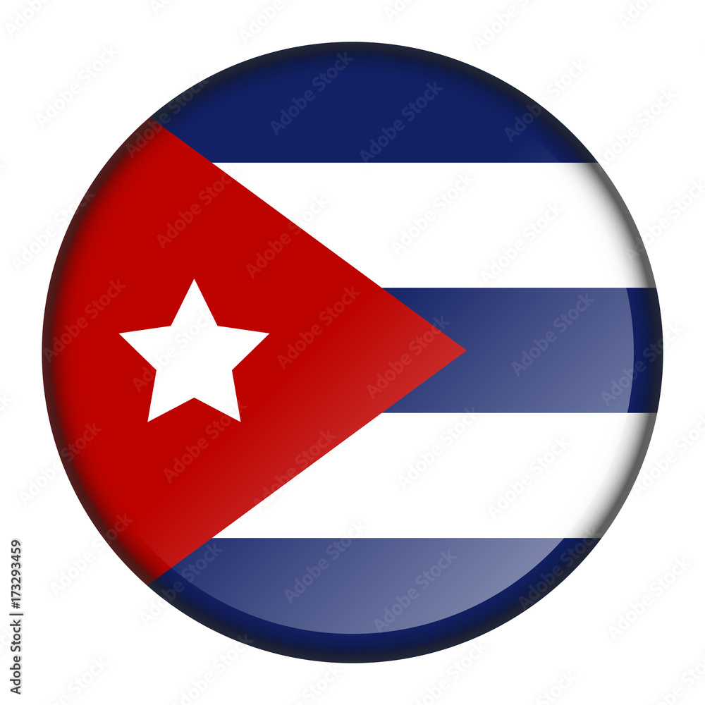 Isolated flag button Isolated flag button