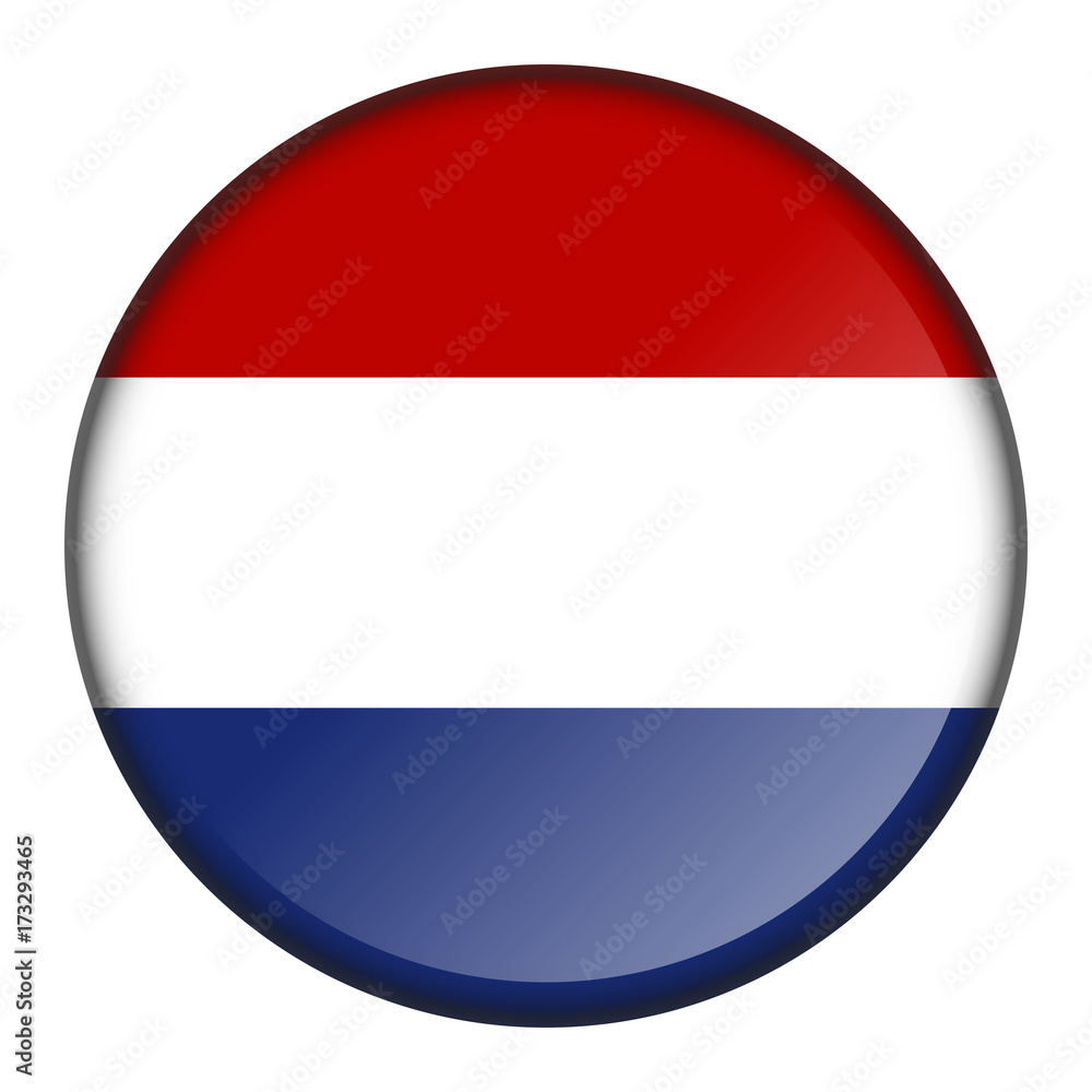 Fototapeta premium Isolated flag button