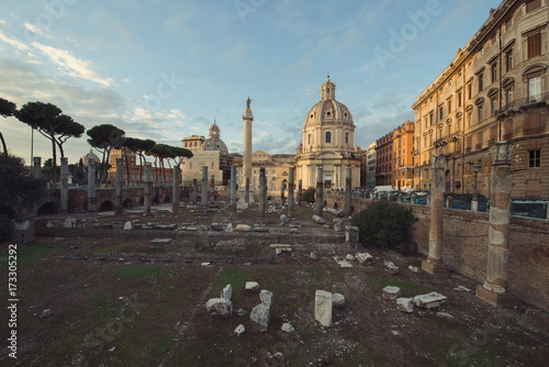 Ancient ruins in Rome, Italy