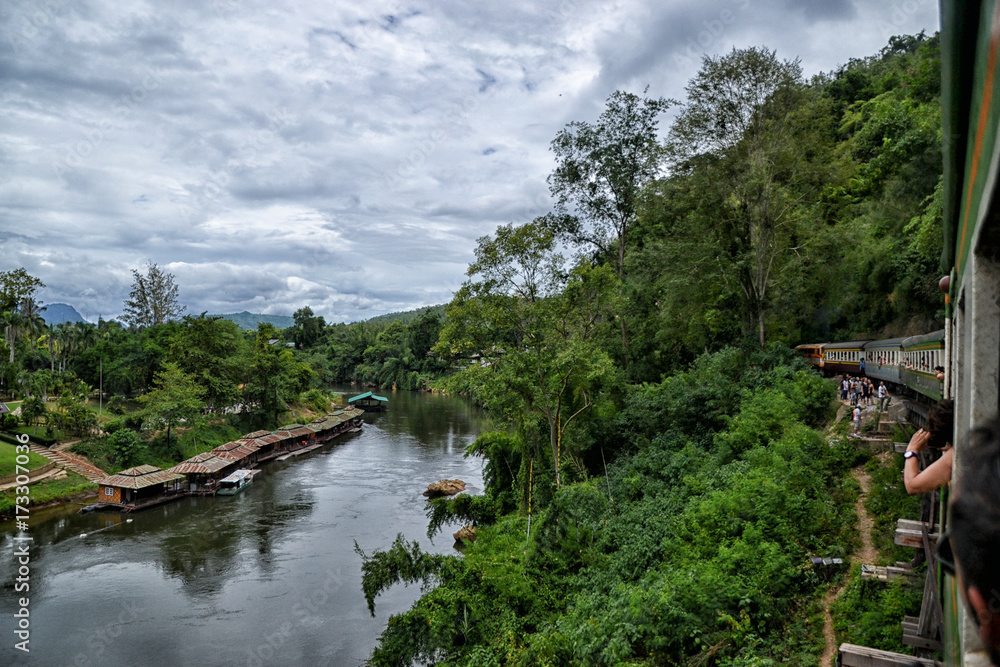 Train ride among River Kwai