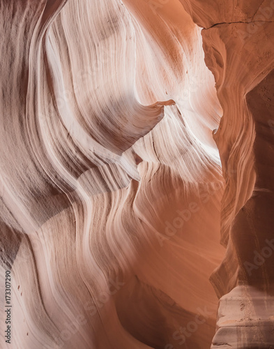 Natural looking of the Upper Antelope Canyon, Route 98, Arizona, AZ, USA