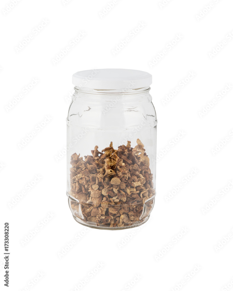 jar with mushrooms jar with mushrooms