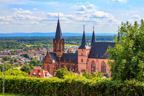 The gothic Katharinenkirche in Oppenheim in Rheinhessen photo