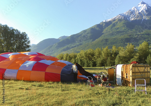 Hot-air balloon - Aosta Valley, Italy, IT photo