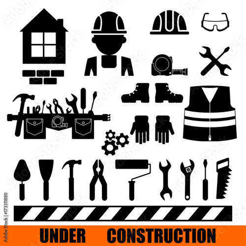 construction icon set
