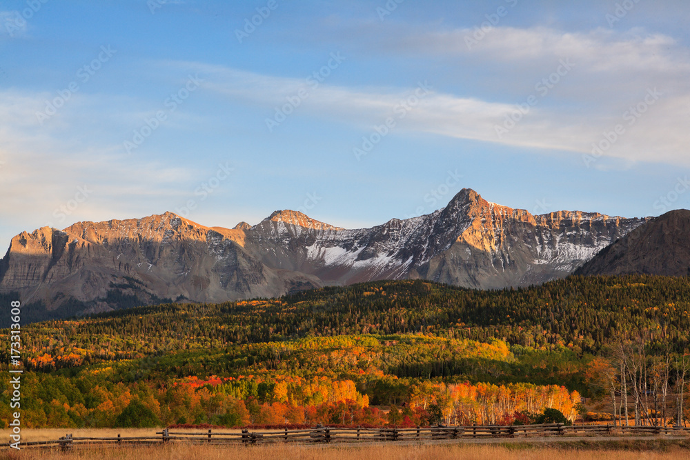 Colorado Autumn Scenery - The San Juan Mountains near Last Dollar Road