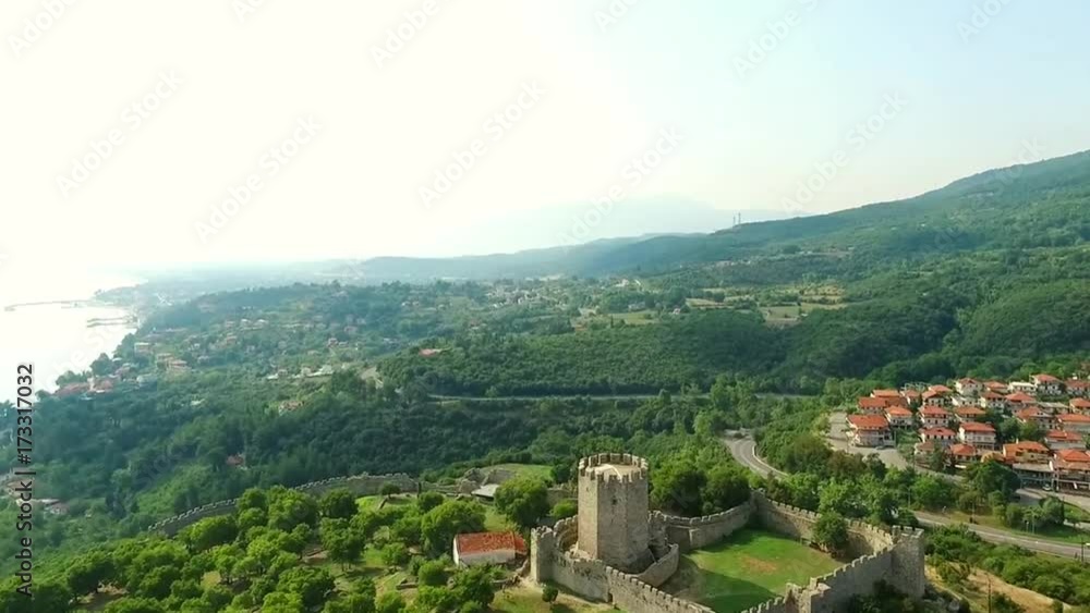 Platamon fortress in Greece at summer Platamon fortress in Greece at summer