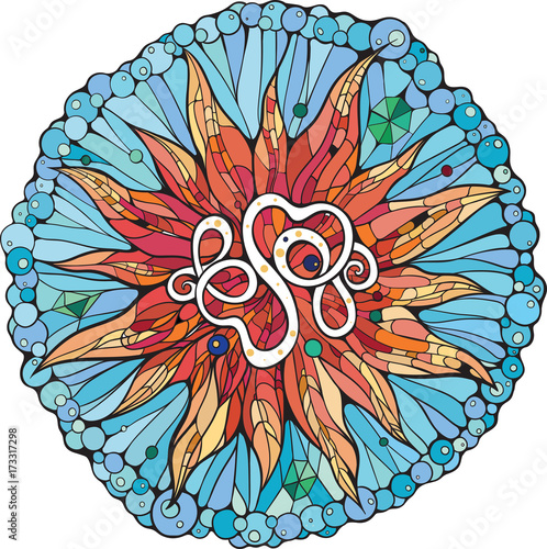 Mandala style image (part 2).