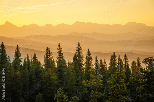 Sunset at Southern part of Alberta, Canada