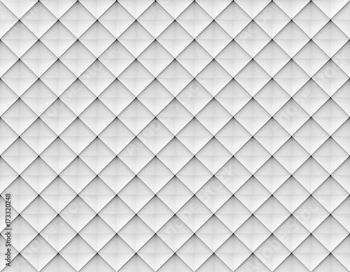 3d illustration. Luxurious abstract white square texture background