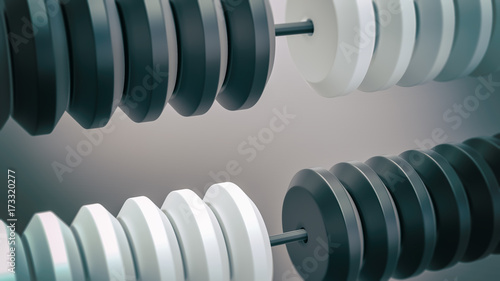 Abacus 3d illustration