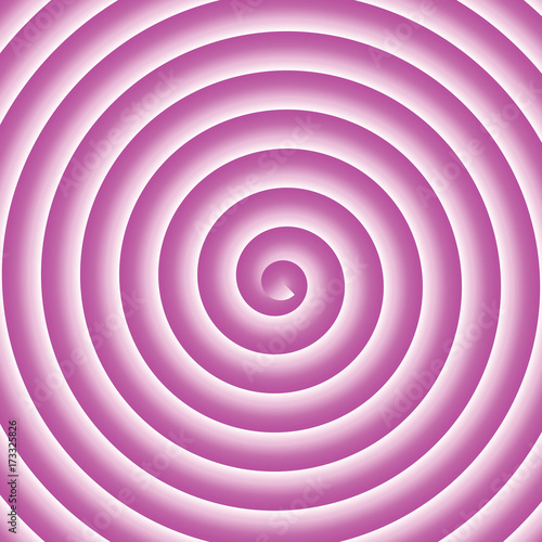 Pink and white spiral vector background.