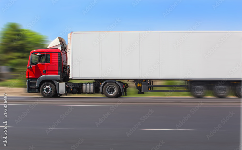 truck transports freight