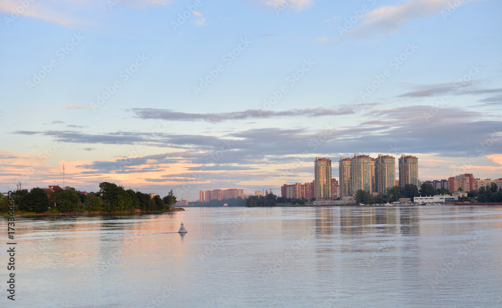 View of Neva river, St.Petersburg.