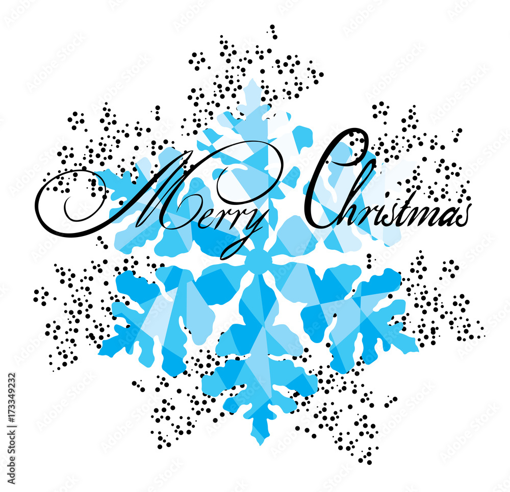 Vector Snowflake Card Vector Snowflake Card