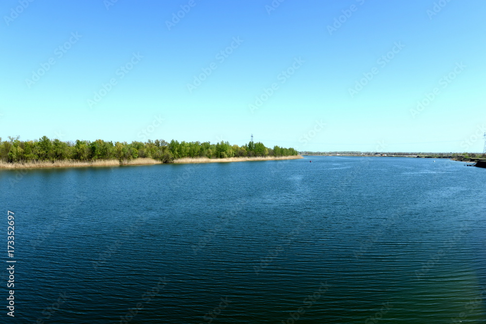 The Don River near the village of Romanovskaya, Rostov Region.