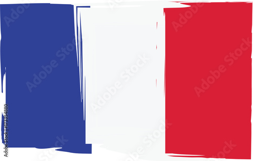 Grunge FRANCE flag or banner