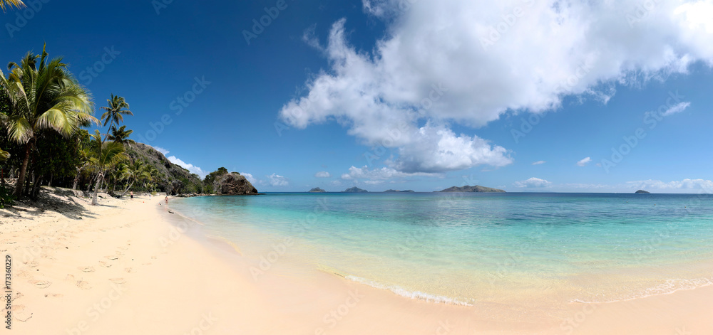 Fototapeta premium panorama, Mana Island, Fiji