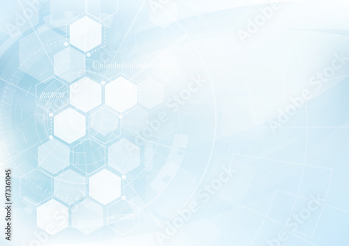 Vector Abstract background hexagons design. science futuristic energy technology. Hi-tech digital concept