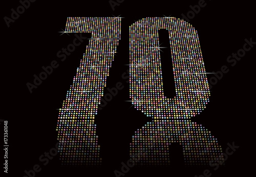 数字　電飾