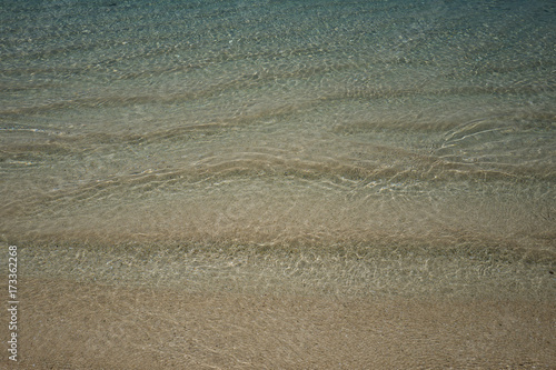 water ripples on the beach