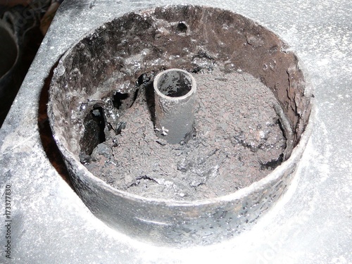 Billede på lærred Defunct Wood burner part