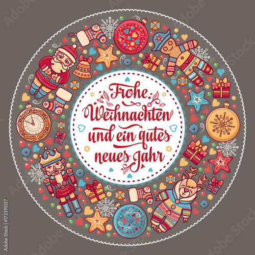 Frohe Weihnacht.  Xmas Congratulations in Germany