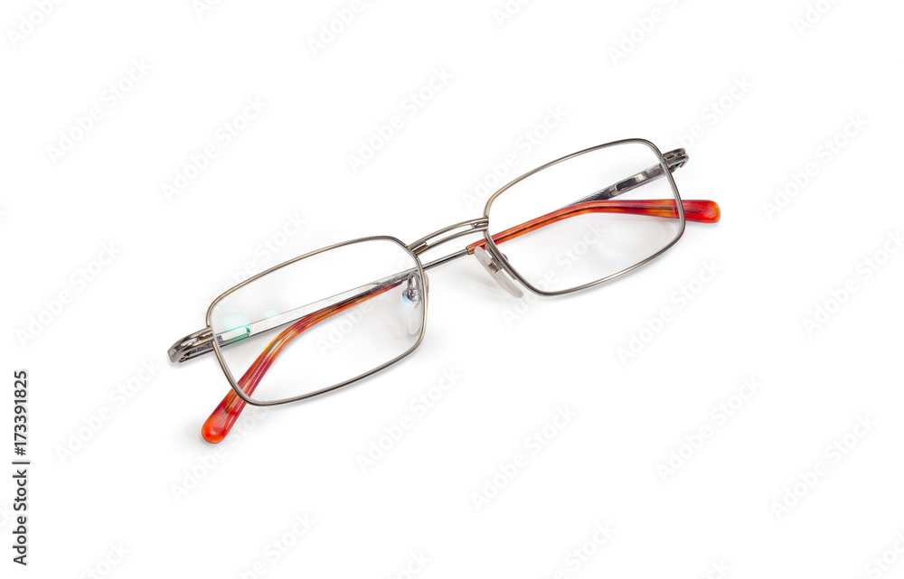 Modern classic mens eyeglasses with folded glasses temples Modern classic mens eyeglasses with folded glasses temples