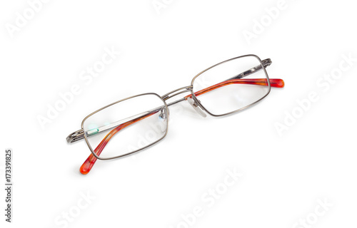 Modern classic mens eyeglasses with folded glasses temples