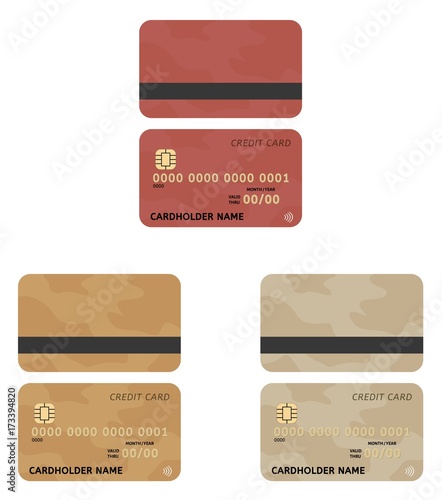 three credit cards