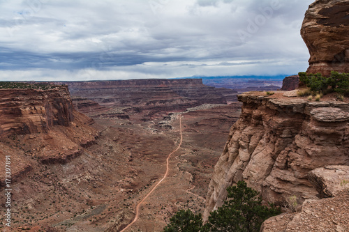 Canyonlands National Park Island in the Sky Trail Hike Landscape