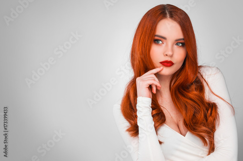 Gorgeous redhead girl photo