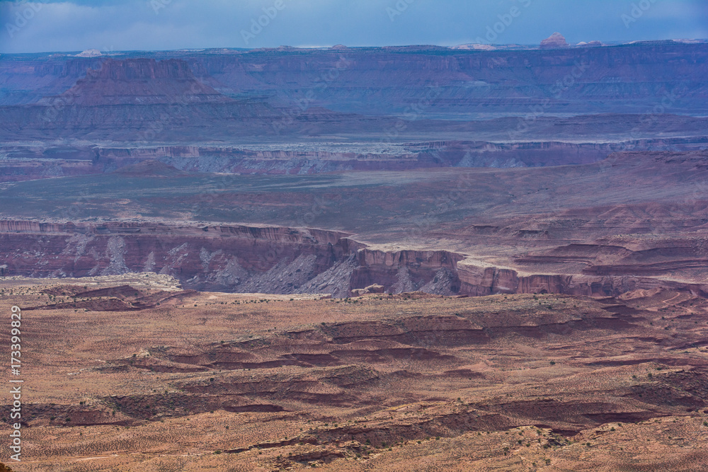 Canyonlands National Park Island in the Sky Trail Hike Landscape Canyonlands National Park Island in the Sky Trail Hike Landscape