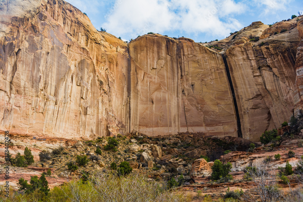 Fototapeta premium Calf Creek Trail Utah Water Fall Rock Landscape