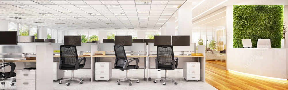 Big office with reception Big office with reception