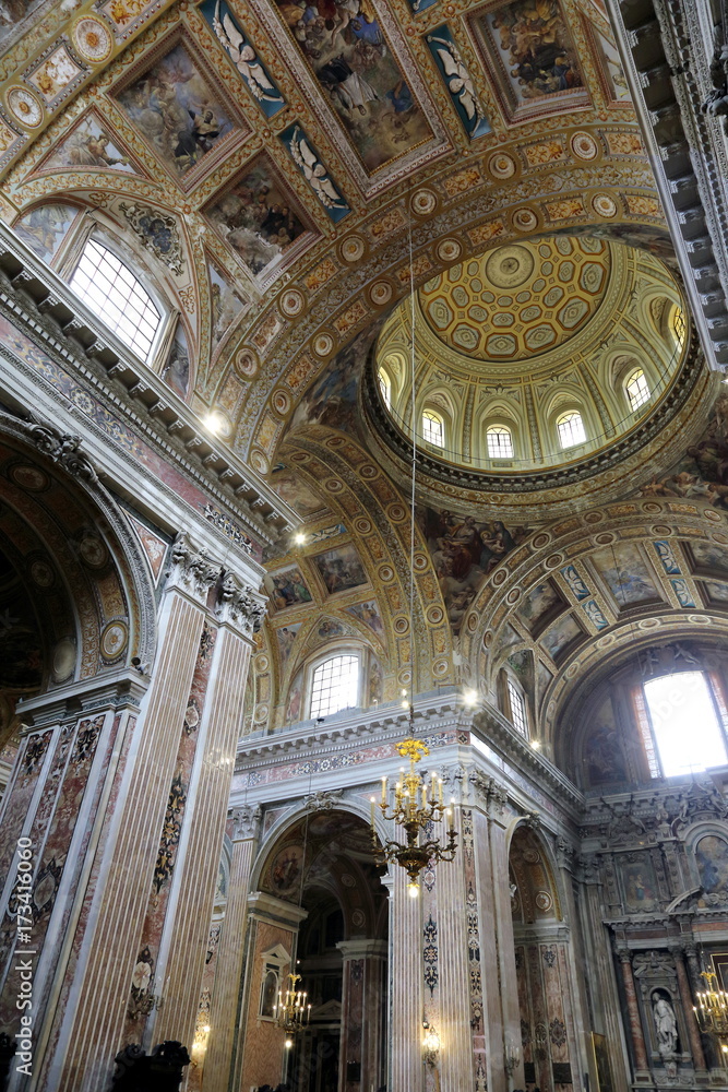 Fototapeta premium Particolare della chiesa di Gesù nuovo ,Napoli