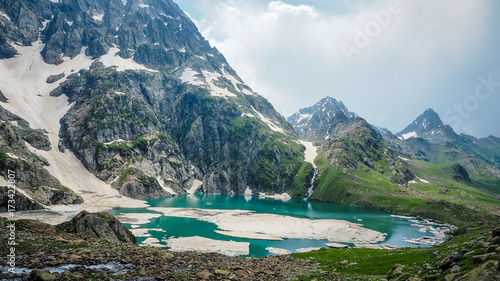 Beautiful mountain landscape of Sonamarg  Jammu and Kashmir state  India