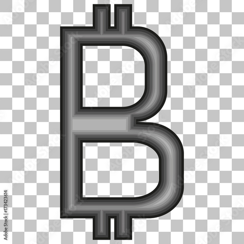 image of a crypt of a bitcoin on a transparent background