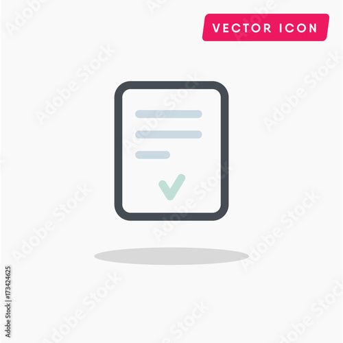 Check document vector icon